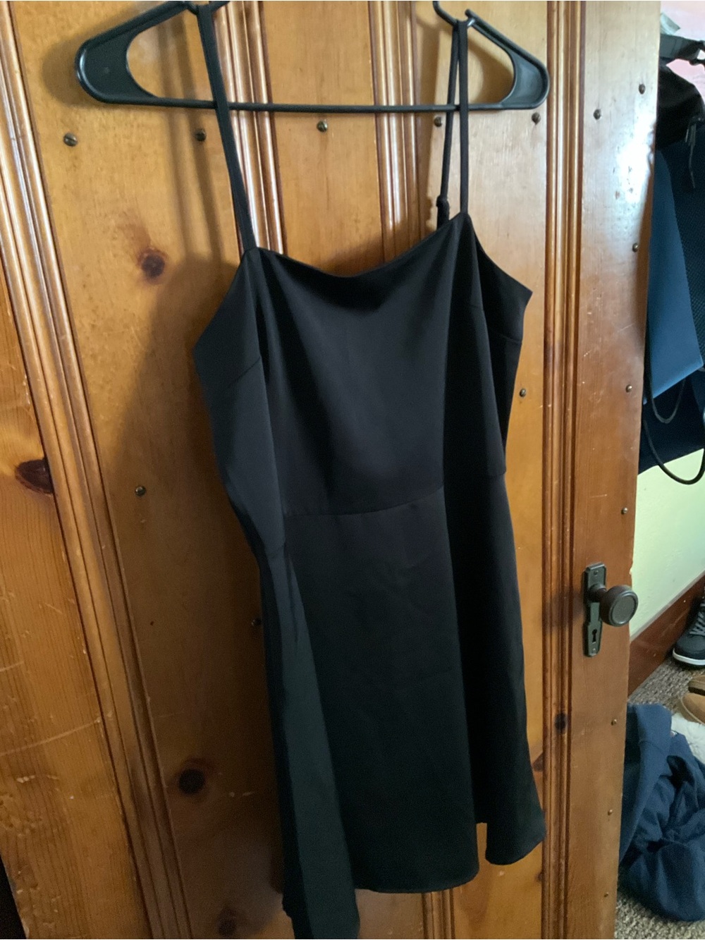 Studio Black Mini Spaghetti-Strap Dress